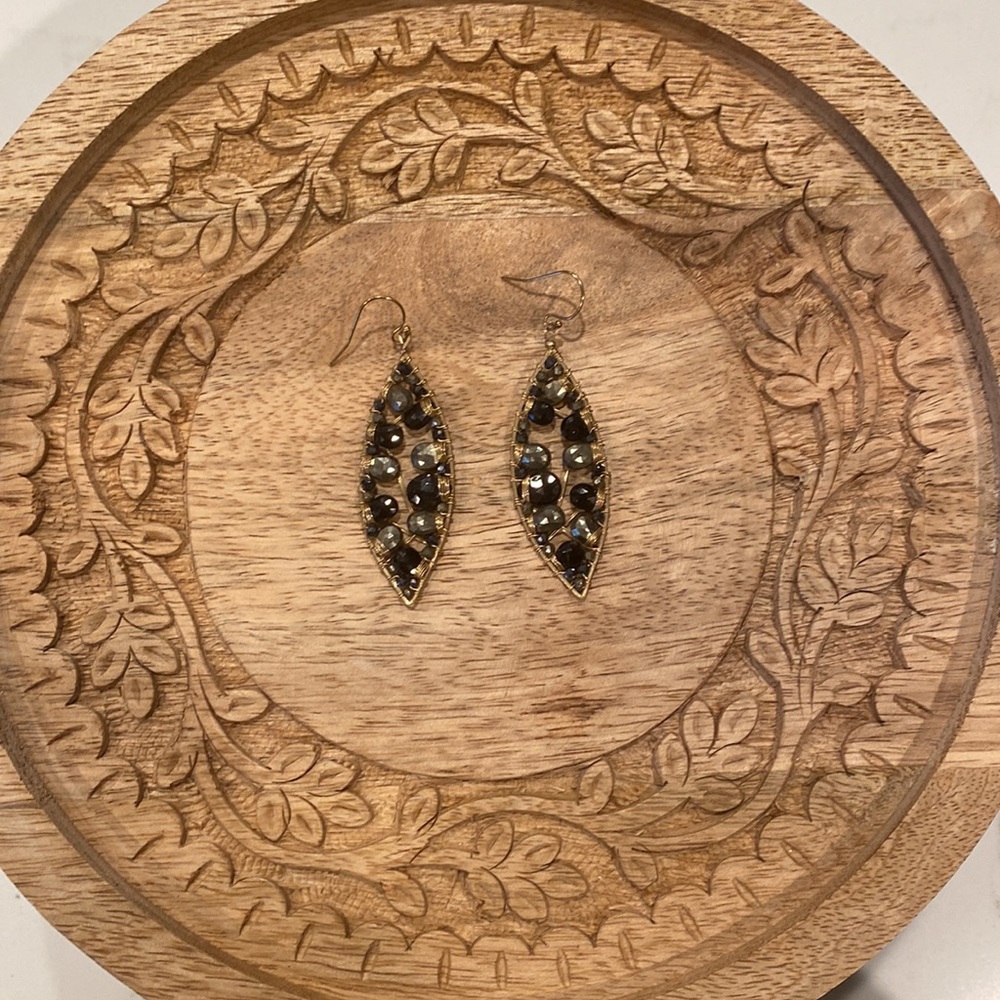 Argento Vivo Gold Earring with Stones